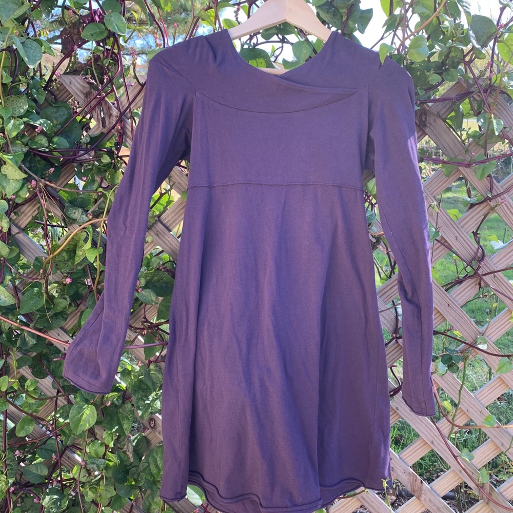 Plum Eggplant Hooded Dress Prana Small Boho